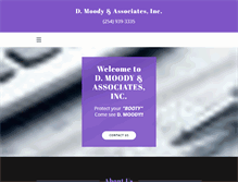 Tablet Screenshot of dmoodyassociates.com